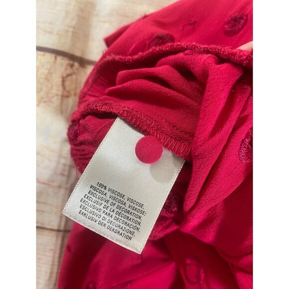 Anthropologie Women's Wrap Pink/Red Bohemian Romper - Small - Picture 12 of 13